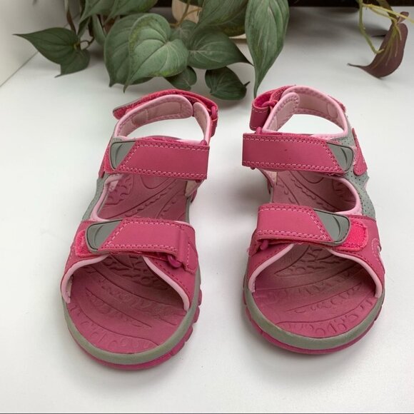 KHOMBU Pink Hook & Loop Sandals - Picture 2 of 10